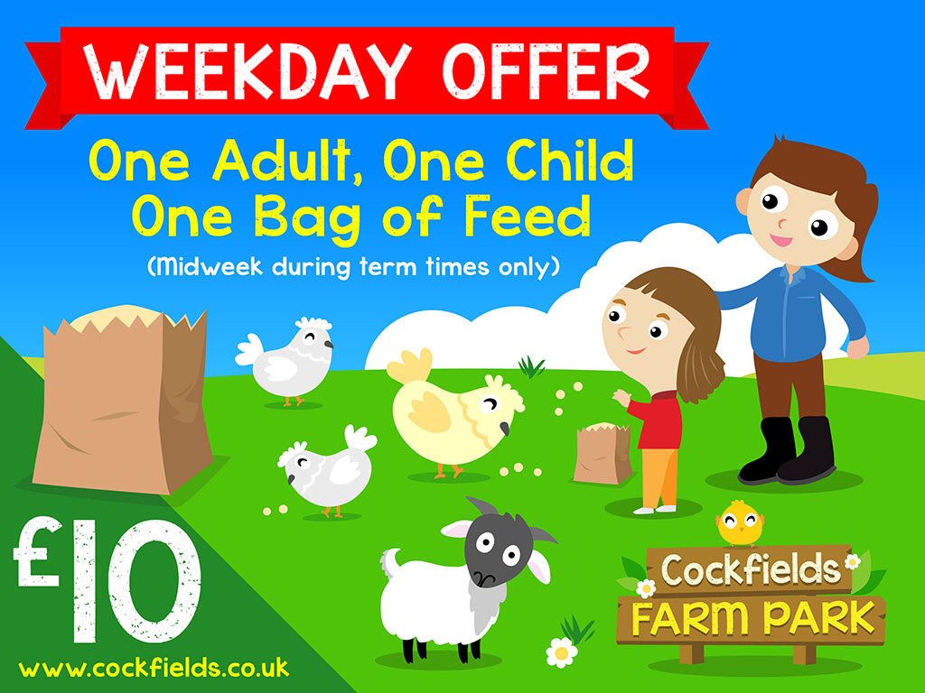 Weekday offer still on ! 1 Adult 1 Child &amp; bag of feed £10!