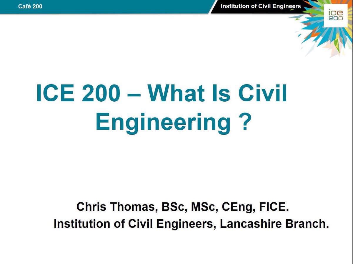 ICELancsBranch's tweet image. We have had a number of volunteers delivering #ice200 #cafe200 talks so far this year.  Chris Thomas has been talking to numerous groups simply defining #WhatIsCivilEngineering
