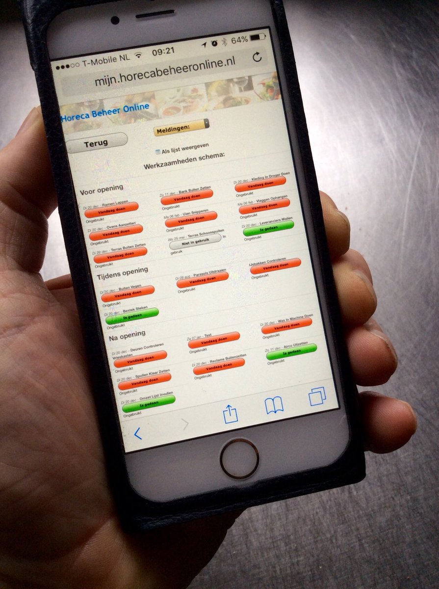 Uw H.A.C.C.P. perfect geregeld, maar ook huisregels, recepten, bestellingen en personeels uren digitaal vastgelegd. horecabeheeronline.nl