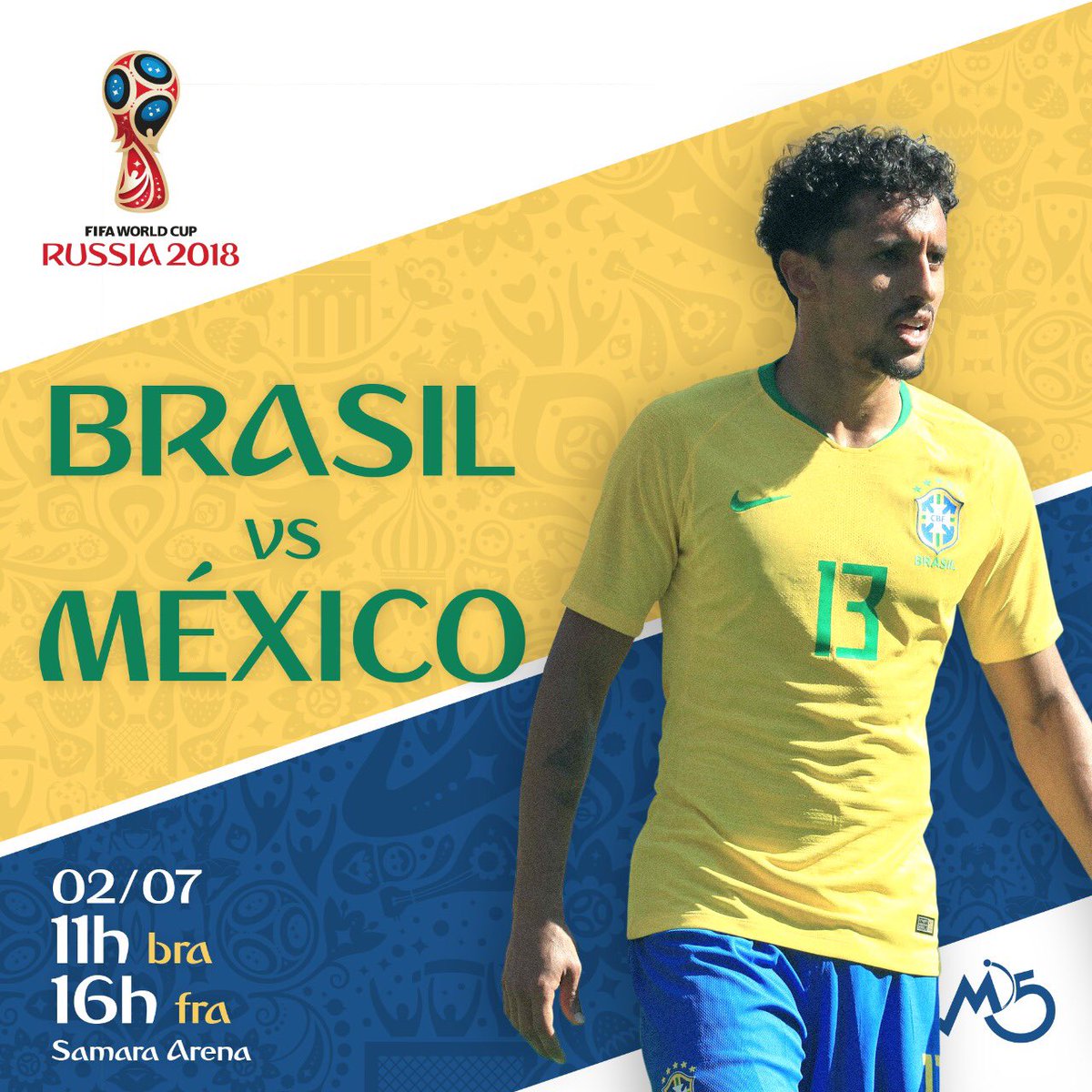 Grande desafio pelas oitavas de final da <a href="/FIFAWorldCup/">FIFA World Cup</a> 🇧🇷 x 🇲🇽. #VaiBrasil #FifaWorldCup2018 #GigantesPorNatureza #BRAMEX