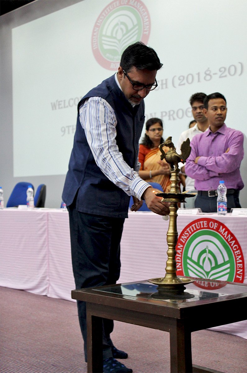 IIM_Rohtak's tweet photo. Professor @ProfDheerajIIMA , Director, IIM Rohtak lighting the lamp on the occasion of 9th PGP Induction Program.
We would like to extend a warm welcome to the PGP09 batch, the future torchbearers of IIM @IIM_Rohtak culture.
#PGP09 #Induction09 #IIMRohtak #IIMCulture https://t.co/vWG5CAzVyK