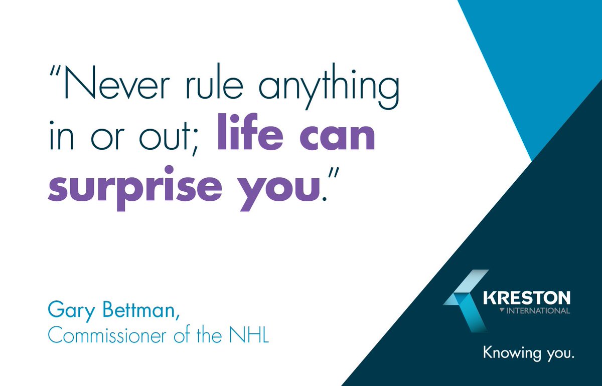 #QuoteOfTheDay, by Gary Bettman, Commissioner of the NHL. #Kreston #KnowingYou