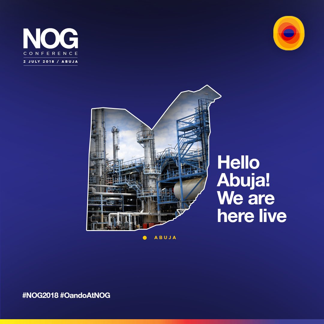 Oando_PLC's tweet photo. Hello Abuja! We are here live at The NOG conference 2018. Today, the conference begins with the Content Seminar with the first panel session discussion on how to create an enabling business environment for Nigeria content to flourish. #NOG2018 #OandoAtNOG https://t.co/tjuBhZkECV