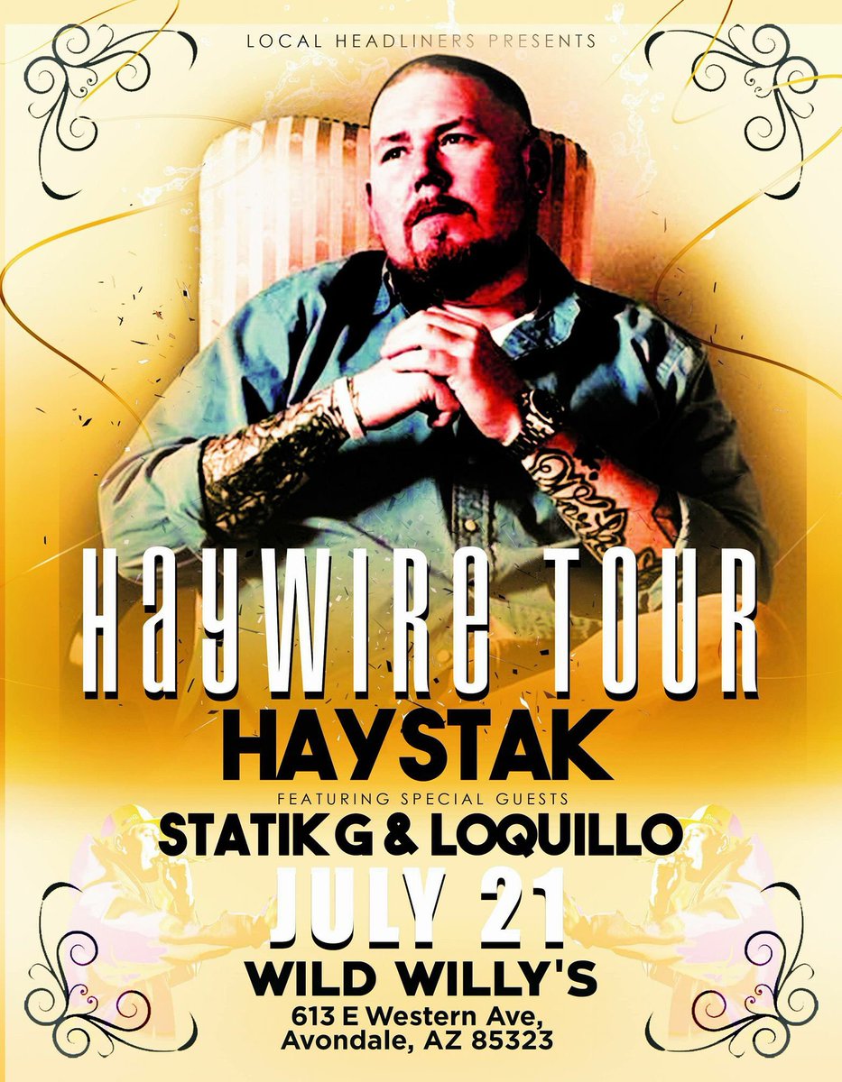 thenameis_AK's tweet image. My brother Loquillo is Opening for Haystak July 21 @ Wild Willy’s also we are Performing a song to 😈🔥👀 hit us up for tickets and let’s get this place packed!!!!#azup #2018