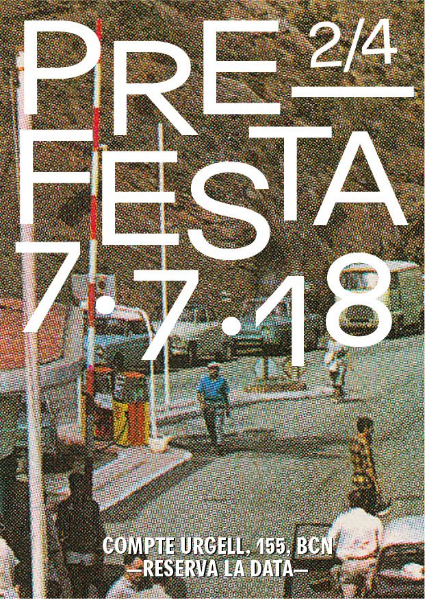 Dissabte 7 de juliol
18:00-23:00
RESERVA LA DATA
PRE-Festa del Grafisme
Expos, Presentacions i música
Comte Borrell 155, BCN

Sábado 7 de julio
18:00-23:00
RESERVA LA FECHA
PRE-Festa del Grafisme
Expos, Presentaciones y música
Comte Borrell 155, BCN

<a href="/morrofi/">Morro Fi</a> @ sociedad0