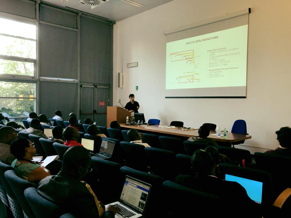 PACCRRC_PROJECT's tweet photo. We are ready for the new training week in Florence!!In the morning lessons on ‘Soil moisture through in situ and satellite observations for #crop #modelling’by Luca Brocca and ‘#Sahelian lands evolution and #climatechange ‘by Luc Descroix.Enjoy your training! #PACC #RTC2018 https://t.co/GdG76o5lOB