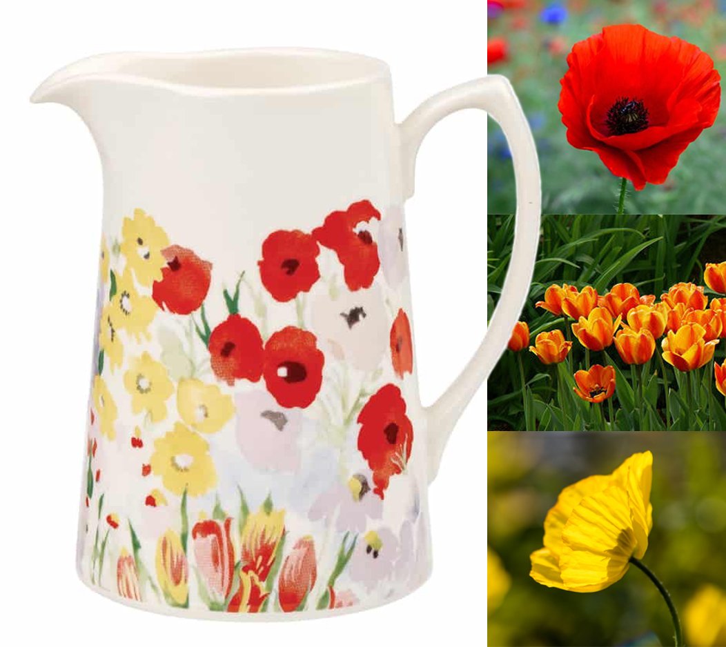 CollierCampbell's tweet image. In our gorgeous new ‘Painted Garden’ design, a lovely little jug for milk, cream or sauces. Fill it with a small posy of flowers to add a charming touch of colour to a mantelpiece or bedside table. 
#teapot #teacup #mugset #colliercampbell #london