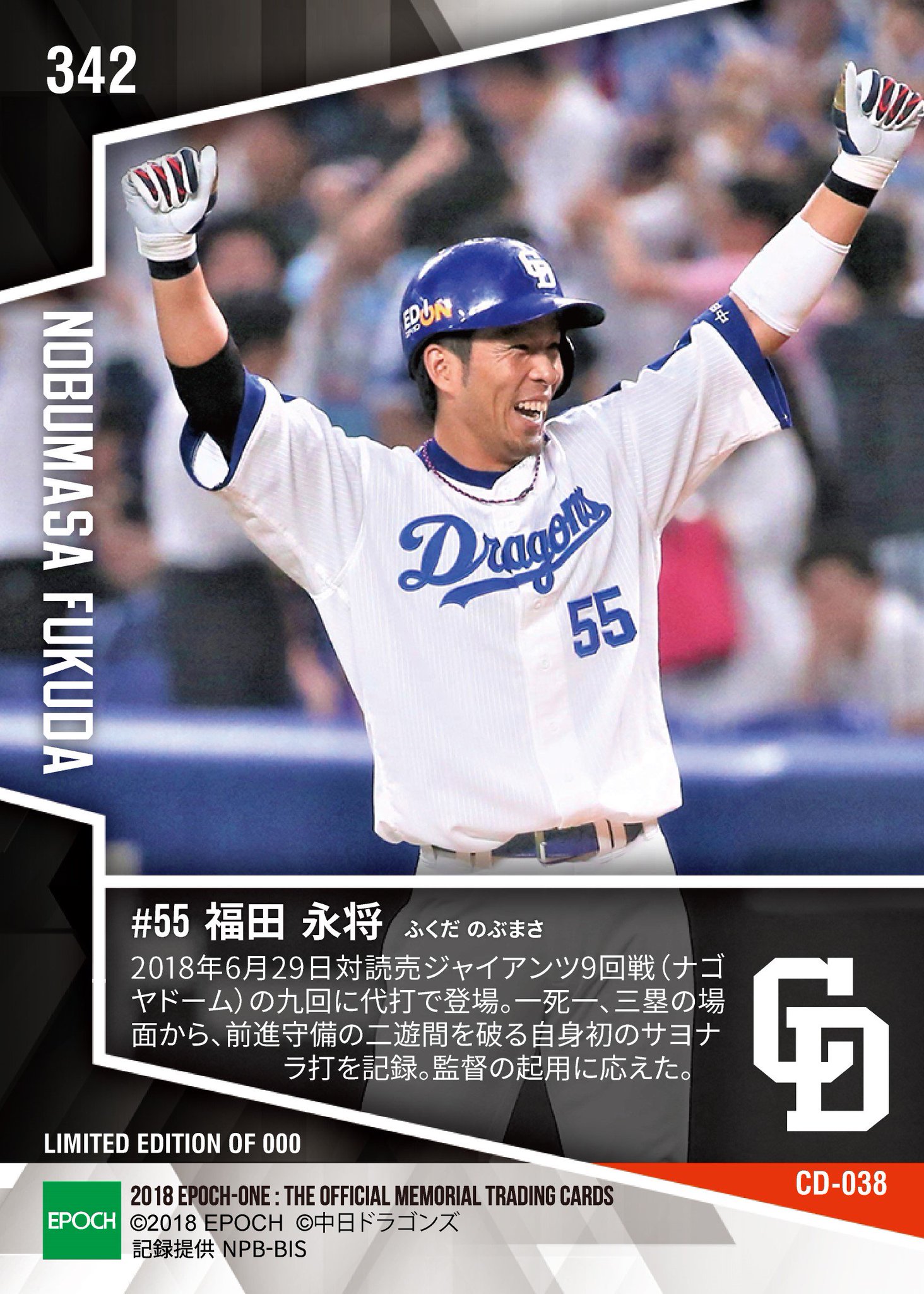 中日ドラゴンズ 福田永将選手 FC限定キーホルダーなど 2点セット