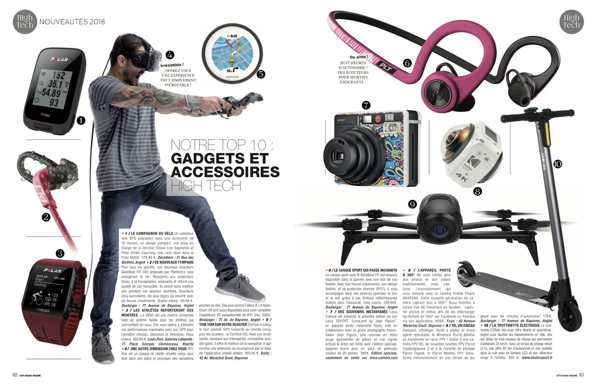CoteBasqueMme's tweet image. Découvrez notre Top10 des objets et gadgets High Tech 2018 ! 🤖