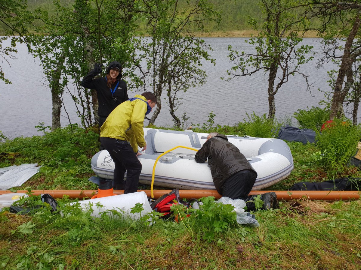 EcogenProject's tweet photo. The new raft and coring equipment have been tested out and worked great! #readyfortheAlps #fieldwork @EcogenProject @PalaeoPete @KHeggland https://t.co/8xu2Py6YmQ