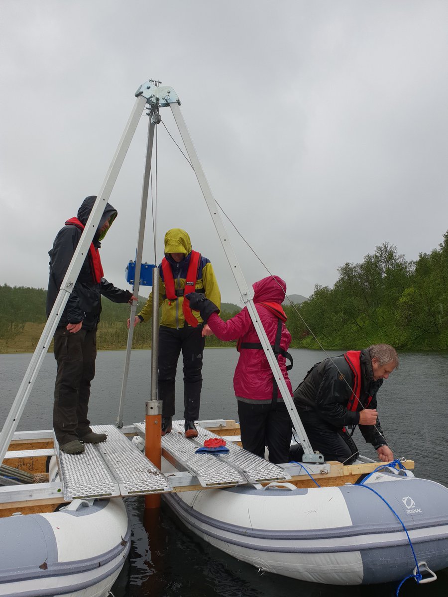 EcogenProject's tweet photo. The new raft and coring equipment have been tested out and worked great! #readyfortheAlps #fieldwork @EcogenProject @PalaeoPete @KHeggland https://t.co/8xu2Py6YmQ