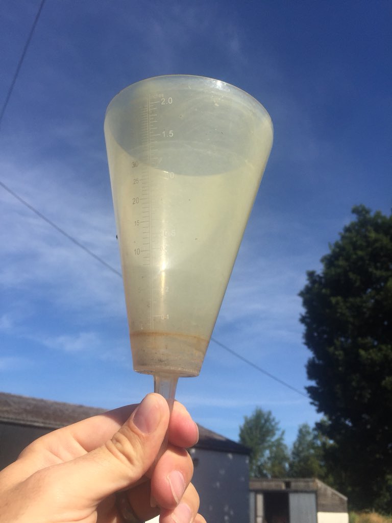 The_Barker_Boys's tweet photo. FOR SALE UNUSED FARM ASSET Desgined to capture and record water that falls from the sky through precipitation. Not used for over a month and I have checked it for holes! #drought18 22mm in 10weeks. Driest I’ve ever seen the farm in my lifetime. https://t.co/cVouVyzQvM