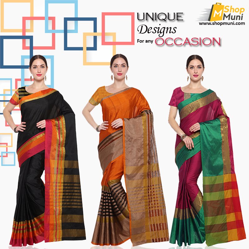 shop_muni's tweet photo. Get ready to shine this season. We are offering this beautiful elegant #sarees with an Exclusive deals.
Check it
https://t.co/C8PNTKWwHv
#Shopmuni #KotaSilk #Srees #WomensWear https://t.co/SOJvblXbUy