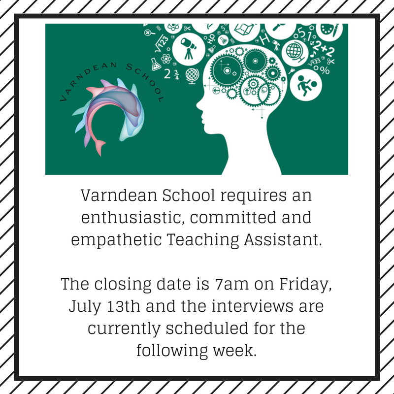 VarndeanSchool's tweet photo. What? Teaching Assistant
Where? Brighton UK
Closing date? Friday 13th July
#teachingvacanciesuk https://t.co/IpEHw7kNVF