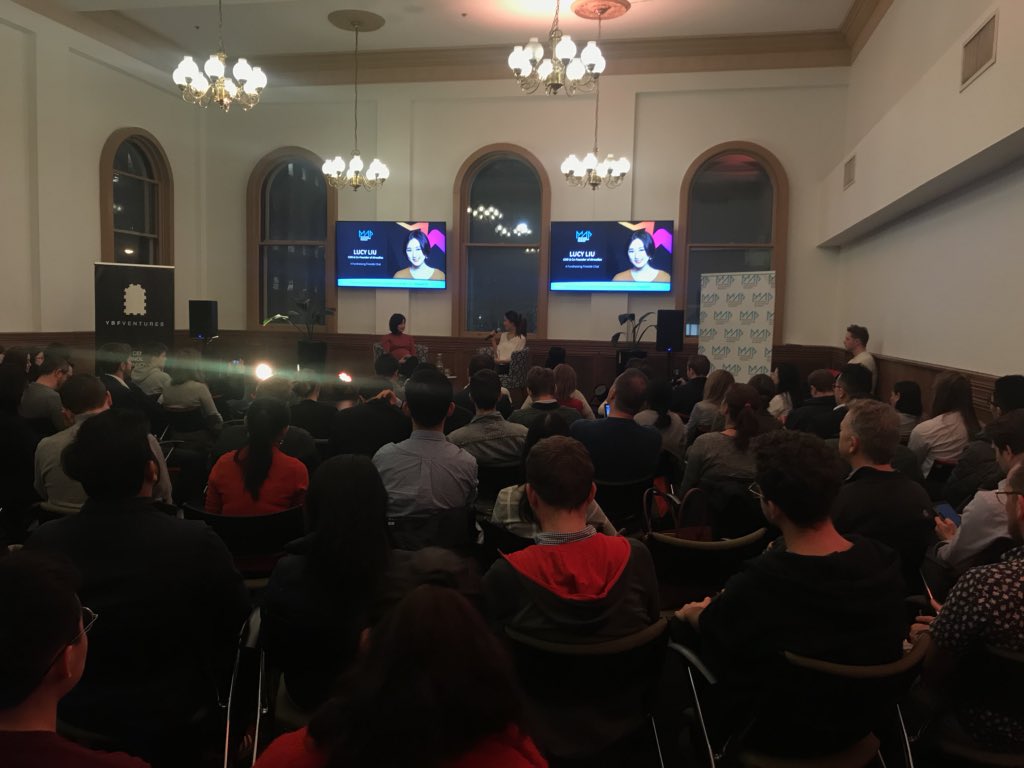 HeathEvans's tweet image. Packed house at @YBFVentures to hear @awxlucy share how she helped @airwallex become one of Australia’s hottest fintech startups, at a fundraising fireside chat with @maxcynical to kick off the @MAPUniMelb Masterclasses for 2018. #MAPUniMelb