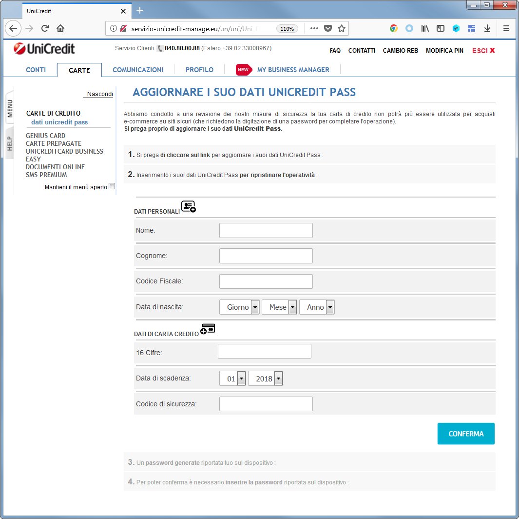 Illegalfawn On Twitter At 1and1help At Unicreditpr Phishing