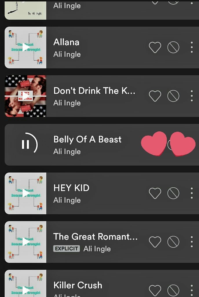NessiHolt's tweet photo. Morning playlist sorted, it's gonna be 'Belly Of A Beast' and 'Don't Drink The Kool-Aid' on repeat. @Aliingle is such a talented songwriter and his vocals on these tunes are spot on!! ❤️ https://t.co/WZWF3Lequm