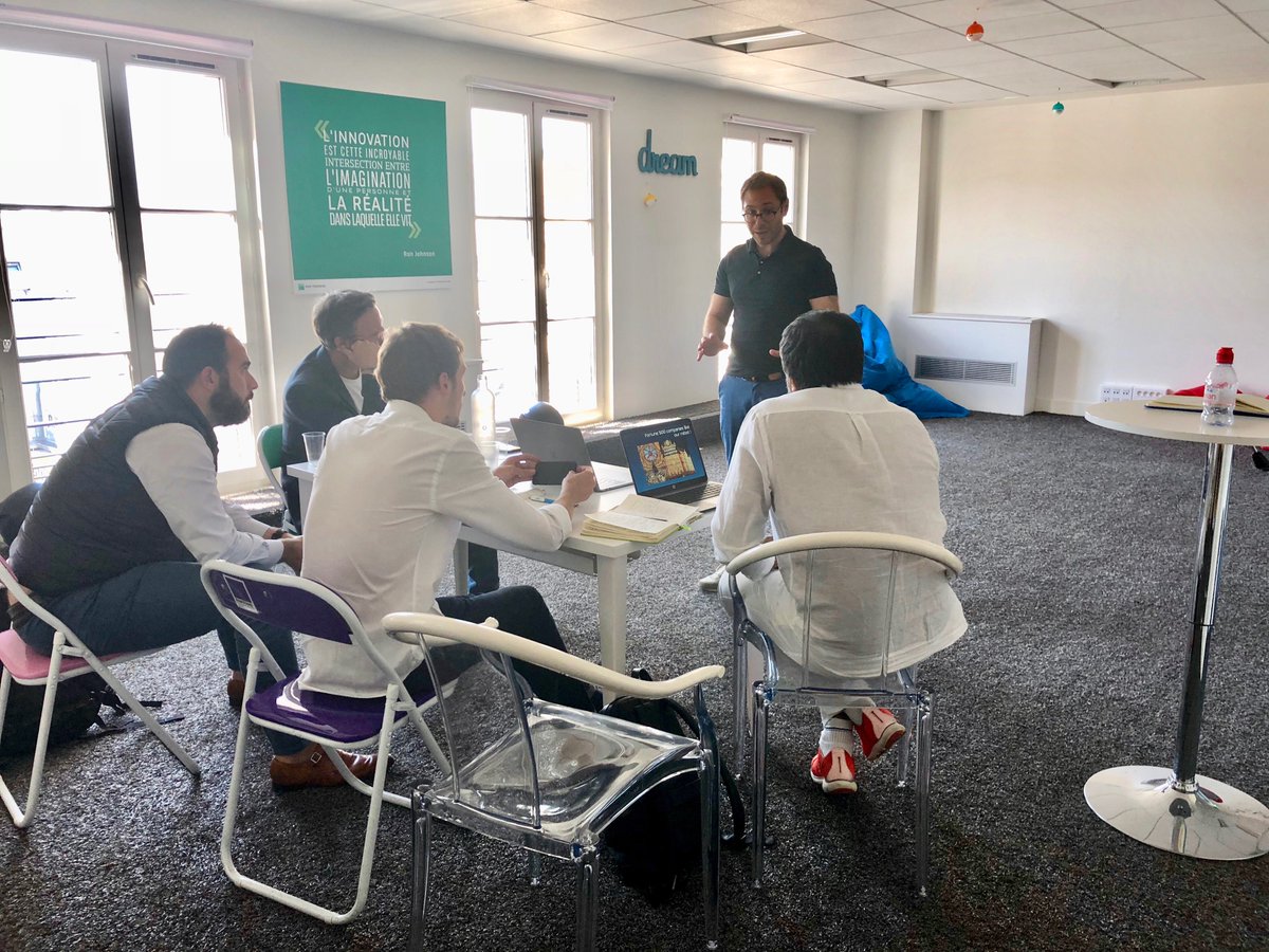 🇺🇸🇫🇷💪 En pleine session de préparation du #StartupTour2018! Un moment de #challenge et d’échange pour les #startups de l’étape parisienne qui sont venues se confronter aux feedbacks de nos coachs et mentors. Une training session inspirante et full of energy !