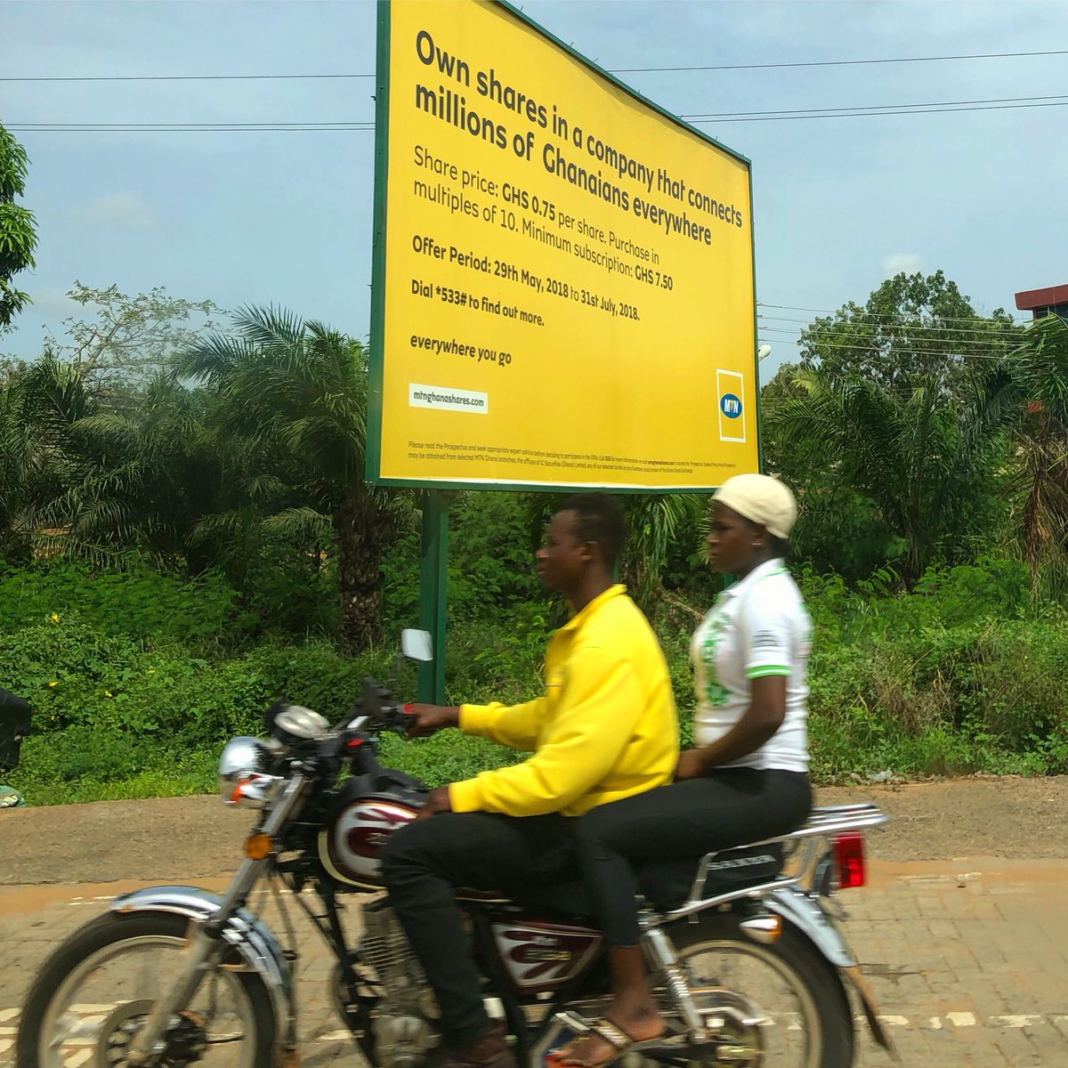 disintermediated public equity markets in Ghana: mtn mobile is IPOing by issuing shares that anyone can buy with mobile money. minimum transaction: ~$1.