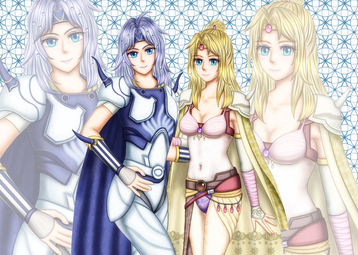 とりまる Na Twitteru 聖セシルとローザ オペオム参戦おめでとうございます Ff4 聖騎士 セシル 白魔道士 ローザ