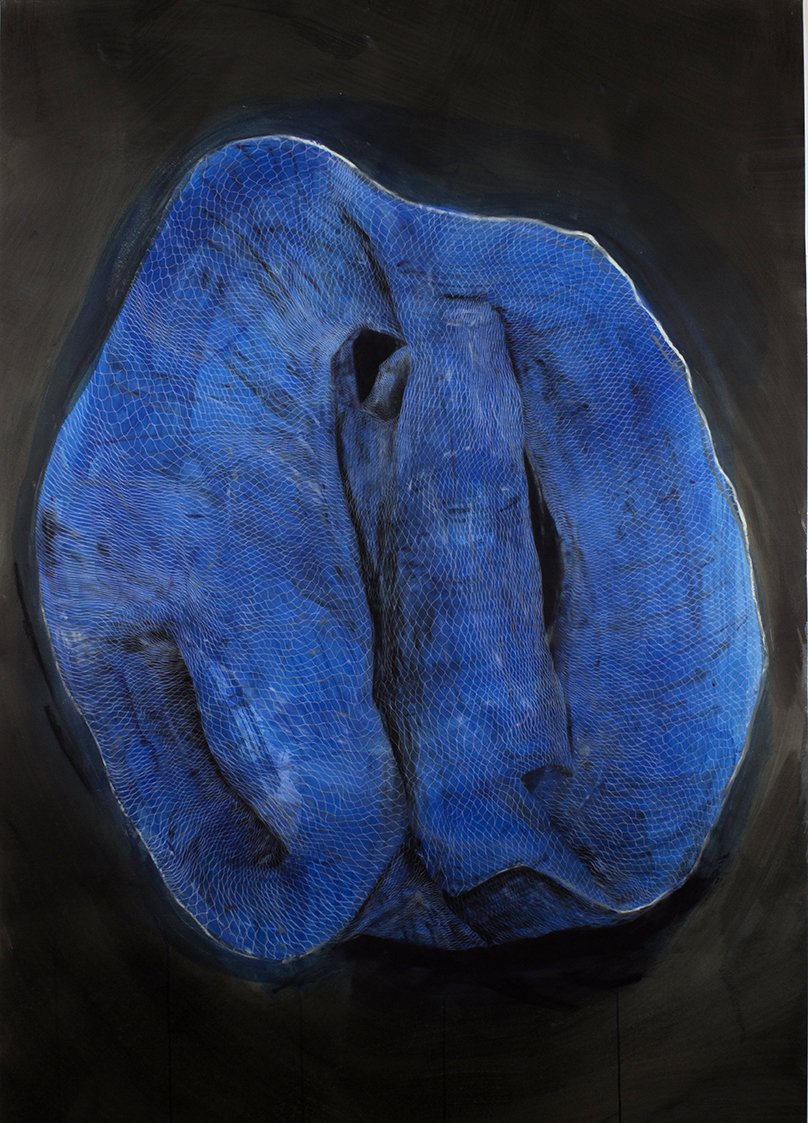 Mother Theory - ink, pastel and coloured pencil on Somerset Satin 410gsm paper - 107 x 152cm - 2018.  Made during my @LCNLondon project "A handling collection for the contemplation of hidden dimensions."