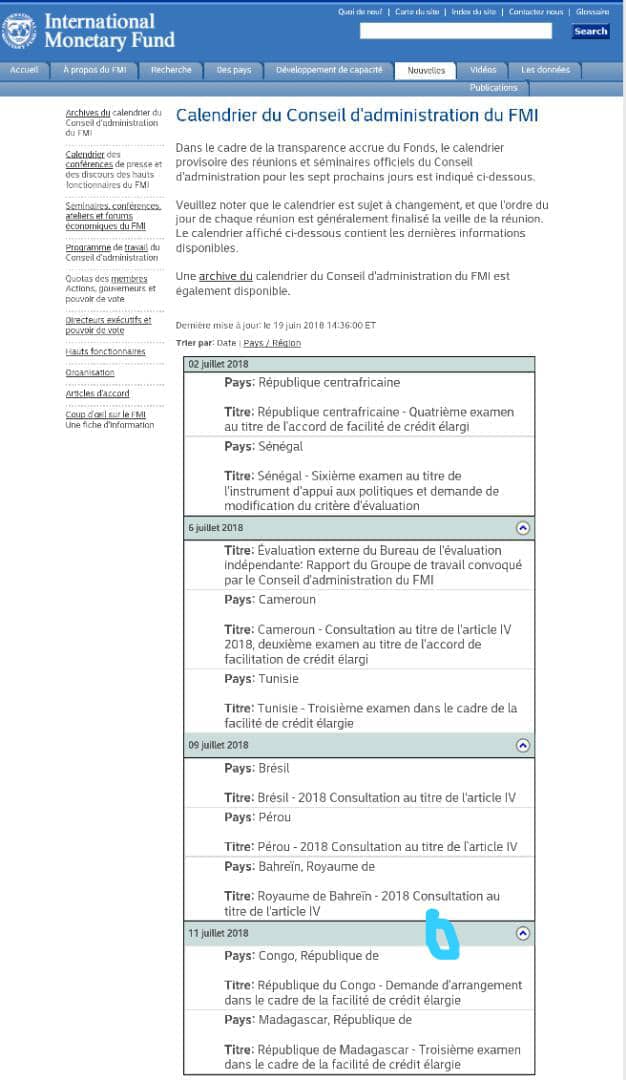 La #République du #Congo en parfaite odeur de sainteté avec le #Fonds_Monétaire_International #FMI.
<a href="/AlainAkouala/">Akouala Alain</a> <a href="/Grace_Patcheli/">Grâce Patcheli</a> <a href="/ThMoungalla/">Thierry Moungalla</a> <a href="/congosouverain/">Congo Souverain</a>