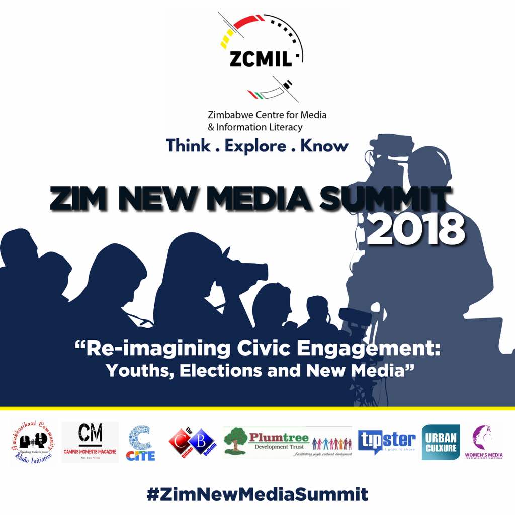 The #ZimNewMediaSummit will kick off with a bootcamp for citizen reporters on 6 July. The training will  include: crowd-sourcing for election stories, fact-checking, mobile reporting &amp; viral videos.
<a href="/AmakhosikaziFM/">©Amakhosikazi Media Southern Africa (AMSA)</a> 
@CulxureMagZim 
@campusmoments13 
<a href="/citezw/">CITE</a> 
<a href="/Centre4MediaZw/">Zimbabwe Center for Media & Information Literacy</a>