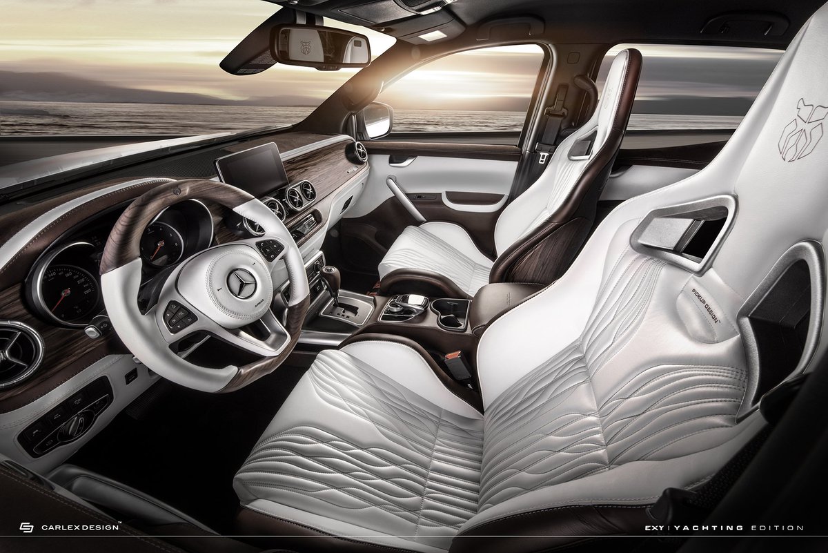 CarlexDesign's tweet image. PICKUP-DESIGN.COM
Opublikowane przez: SPACE PR · 29 czerwca o 16:56 · 
The Mercedes-Benz X-Class Yachting Edition is a perfectly balanced synergy of luxury and functionality. Adding the unique interior by Carlex Design we received vehicle for real yachting passionates!