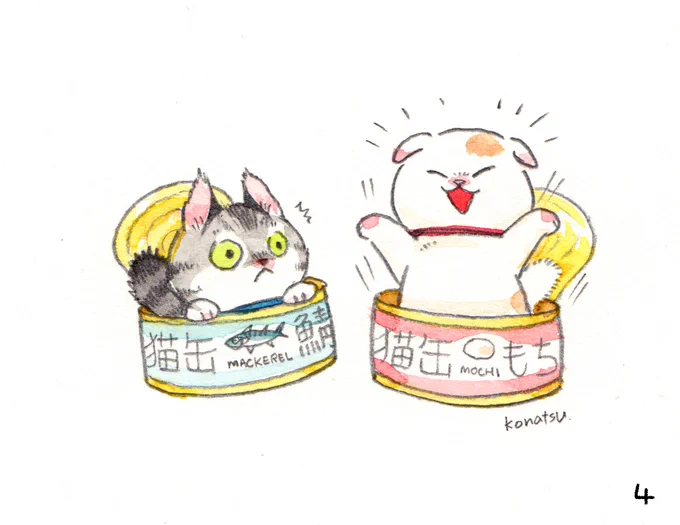 サバ缶 もち缶 