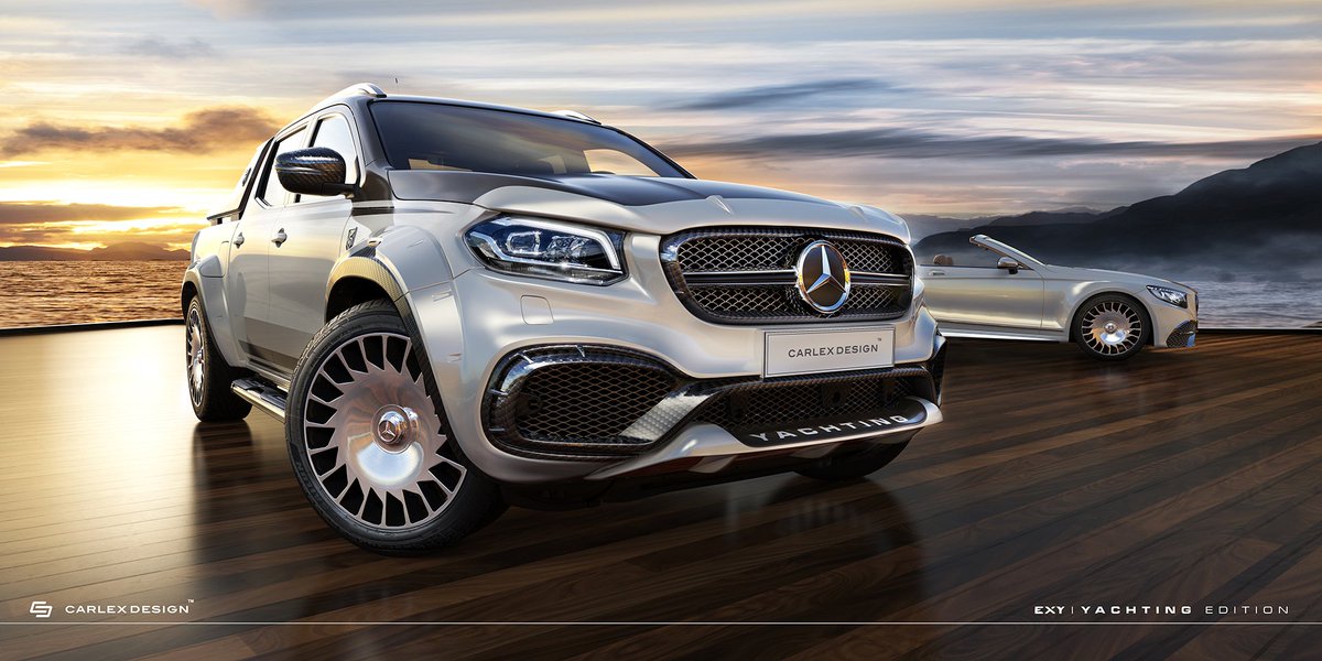 PickupDesignCom's tweet photo. #xclass #mercedes #yachting #mercedeslimitededition #mercedesute #pickupdesign #luxuryinterior #carbonbodykit https://t.co/q9BWWsLSgN