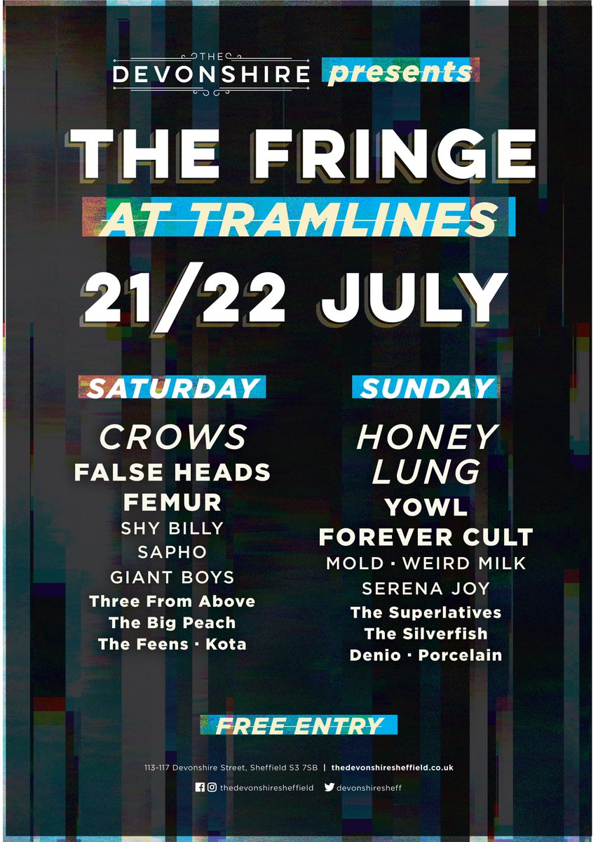 The Old House (@oldhousesheff) on Twitter photo We're so excited for this one! Check out the incredible bands we'll have playing for us as part of The Fringe at Tramlines! Keep an eye out for <a href="/__CROWS/">CROWS</a>, <a href="/HoneyLungBand/">Honey Lung</a>, <a href="/FalseHeads/">False Heads</a>, <a href="/YOWLAREYOWL/">YOWL</a>, <a href="/Forever_Cult/">Forever Cult</a> and many more!
Find out more details here > facebook.com/events/2098126… We're so excited for this one! Check out the incredible bands we'll have playing for us as part of The Fringe at Tramlines! Keep an eye out for <a href="/__CROWS/">CROWS</a>, <a href="/HoneyLungBand/">Honey Lung</a>, <a href="/FalseHeads/">False Heads</a>, <a href="/YOWLAREYOWL/">YOWL</a>, <a href="/Forever_Cult/">Forever Cult</a> and many more!
Find out more details here > facebook.com/events/2098126…