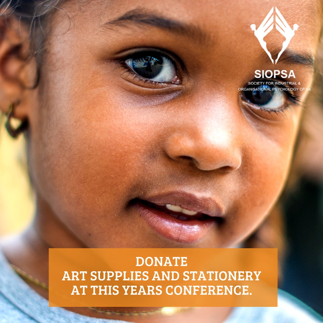 _SIOPSA's tweet photo. We challenge all guests to donate art supplies at the 20th Annual SIOPSA Conference. For more information contact info@siopsa.org.za and for the conference program visit: https://t.co/Rmx6d6825T. #TheArtofCollaboration #SIOPSAConference2018 #IOPimpact https://t.co/0ofxWt0AVB