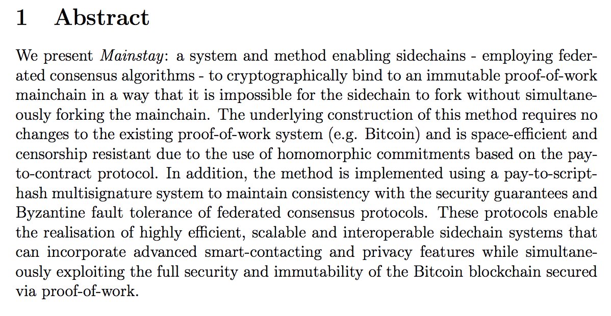 New @CommerceBlock whitepaper featuring 'Mainstay', pay-to-contract, federated consensus algos, unforkable #sidechains, pay-to-script-hash multisig. Sounds pretty awesome  😎🤓🧐

"Mainstay: enabling trustless immutability in federated sidechains"

commerceblock.com/wp-content/upl… $CBT