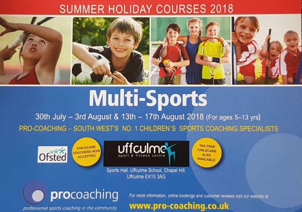 procoachingweb's tweet image. It’s time to check out our Summer Holiday Courses at #Uffculme! ☀️ We have a range of multi-sports courses throughtout the Summer, check out all the details over on pro-coaching.co.uk &amp;amp; keep an eye on our Facebook page!#SummerHolidays #CoachingSessions #Devon