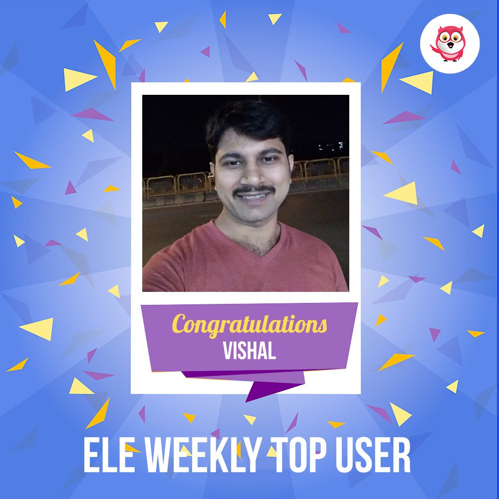iElementora's tweet photo. Congratulations Vishal!!
Use Ele more and win an @amazonIN #Gift Voucher !! You could be next! 
#EleTopUser Campaign
Go to #EleApp now at https://t.co/LLj0noczuc for best #deals, #coupons and #cashbacks https://t.co/EPJ3IydUvM