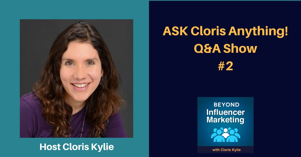 caseydemchak's tweet image. Proud to be a featured guest on a special “Ask Cloris Anything” edition of the Beyond Influencer Marketing podcast with bestselling author, @ClorisKylie . We talk about the importance of core #messagedevelopment and the power of influencer marketing. goo.gl/op4Cjs
