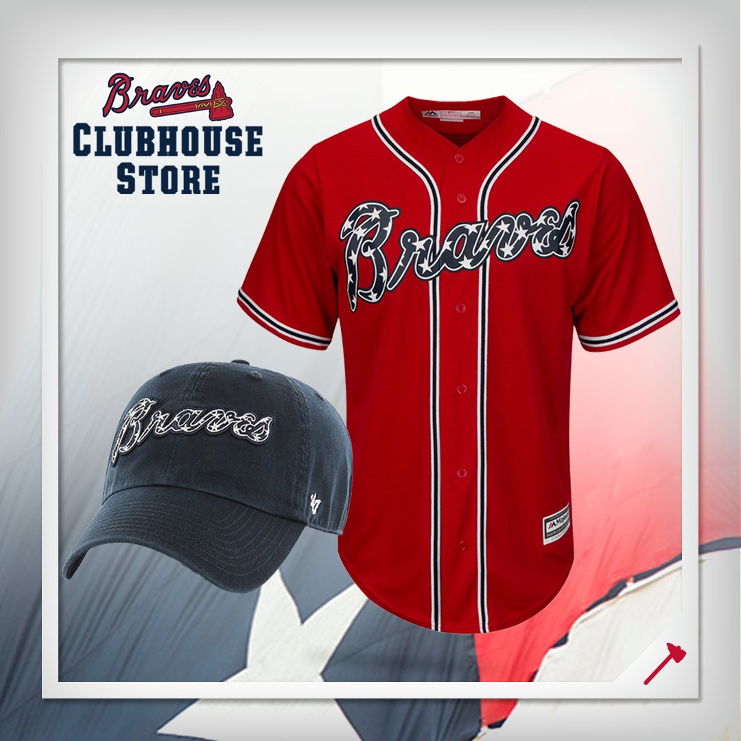 Braves Retail on X: Home of the red, white & blue! 4th of