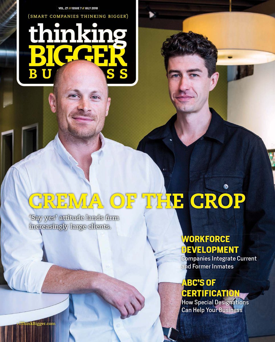 iThinkBiggerInc's tweet image. “Say yes and figure it out.” 

How the &apos;Option 5&apos; model has helped @crema pursue—and win—ever-larger clients: zurl.co/zyJ26 #thinkBIGGER #techKC #startupKC