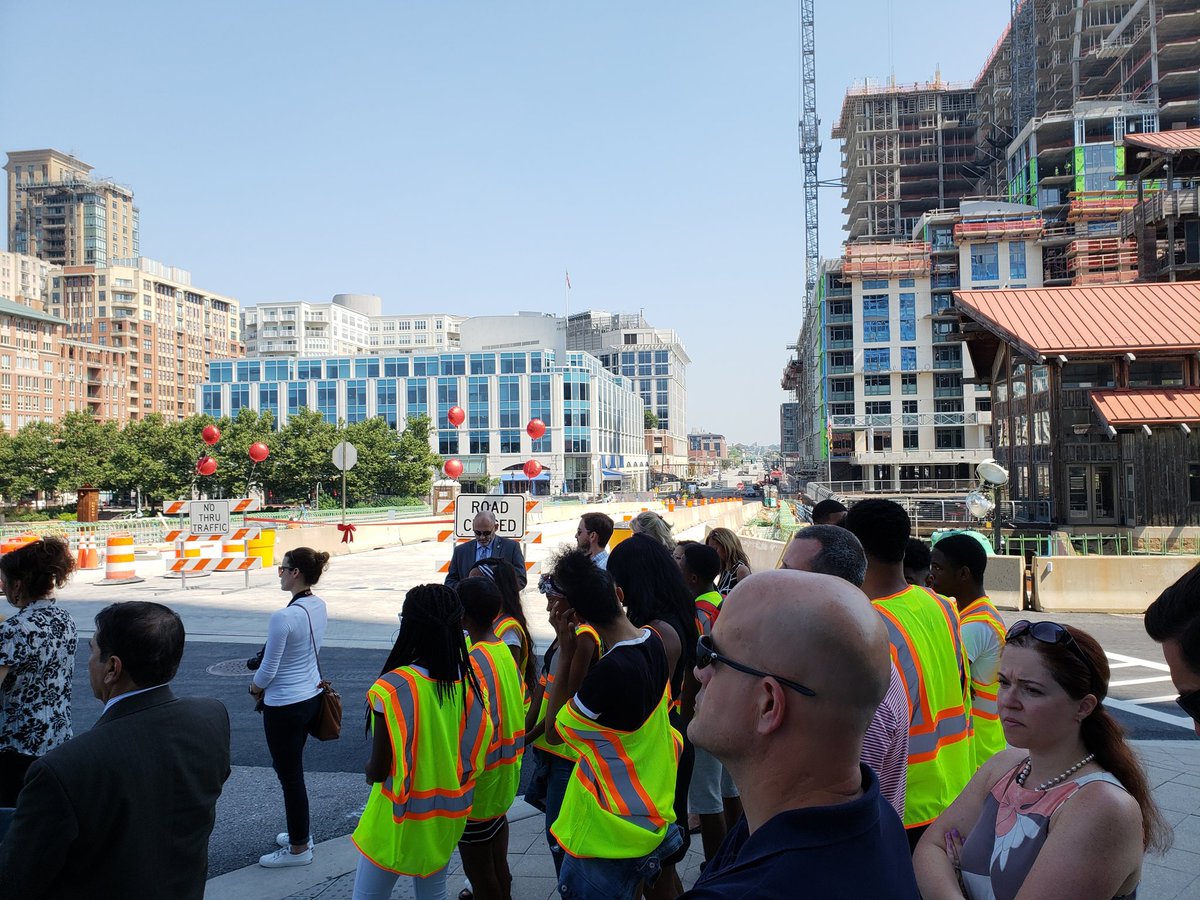 GrossTony's tweet photo. Attending the long awaited Central Avenue bridge ribbon cutting.  Connection of Harbor East to Harbor Point. https://t.co/PHxTd0Fkai