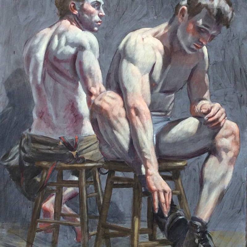 Homosartes's tweet photo. The boys of #MarkBeard #maleart #maleartist #maleerotica #malebeauty #GayArt #artegay #homoerotic #homocultura #Pride #americanart https://t.co/iDrprKz9On