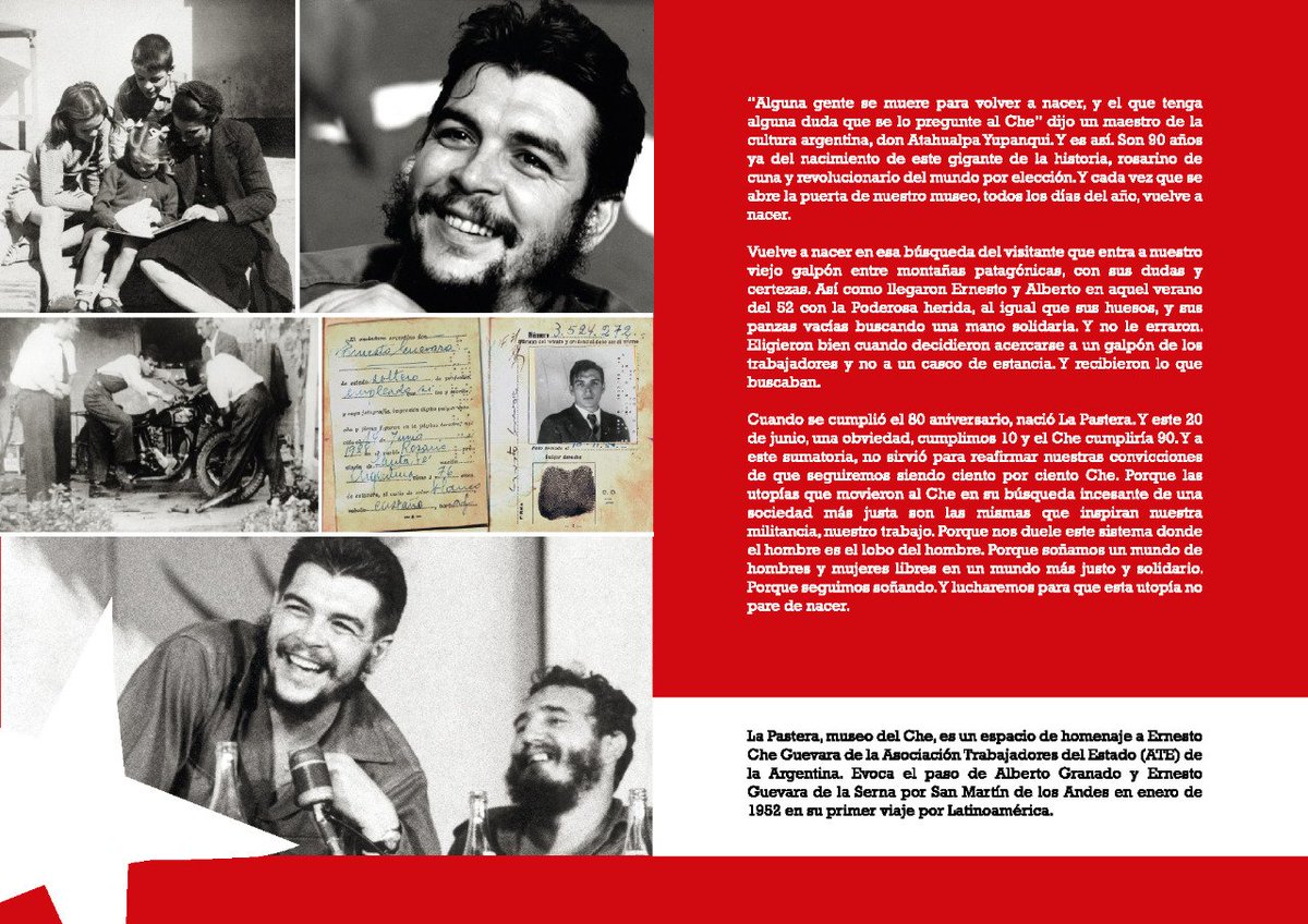 MuseoChe's tweet photo. El Parlamento del Mercosur (@PARLASUR) en Montevideo, Uruguay, recibe la muestra de fotos de La Pastera, el Museo del #Che de la Asociación de Trabajadores del Estado (ATE), ubicado en San Martín de los Andes. #LosCaminosDelChe https://t.co/eYiRDshi13