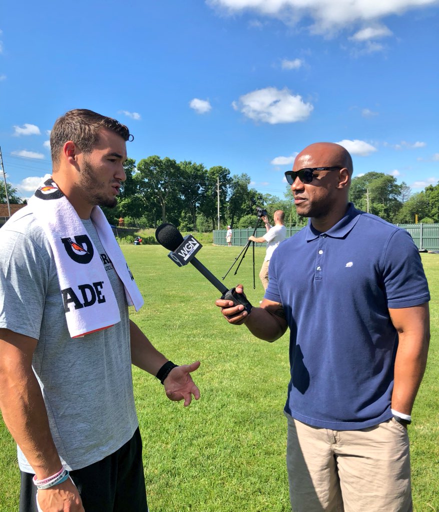 Jarrett Payton (@paytonsun) on Twitter photo 03/07/2018 04:01:13 One-on-one w/ Tru. #Bears @Mtrubisky10 One-on-one w/ Tru. #Bears @Mtrubisky10