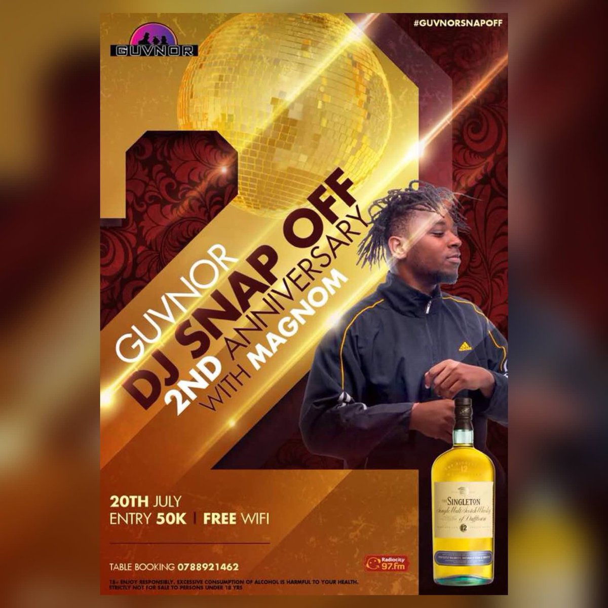 Ugandans On Snapchat (@code256_ug) on Twitter photo Get your #GuvnorSnapOff 2nd Anniversary Early Bird Tickets now at just 30k. Click here β‘οΈquicket.co.ug/events/51832-gβ¦ Get your #GuvnorSnapOff 2nd Anniversary Early Bird Tickets now at just 30k. Click here β‘οΈquicket.co.ug/events/51832-gβ¦