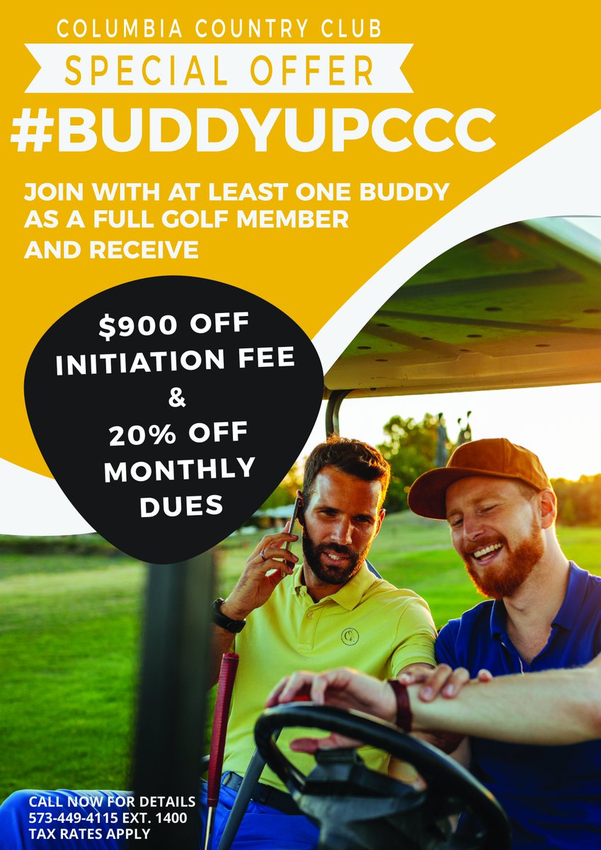 Join the only country club in town with 13 local reciprocal courses and over 4,500 holes through the Troon Privé program.

Retweet, &lt;3 and tag a friend who might be interested in the #buddyupCCC program and be entered to win a Scotty Cameron putter. Winner will be announced 9/1