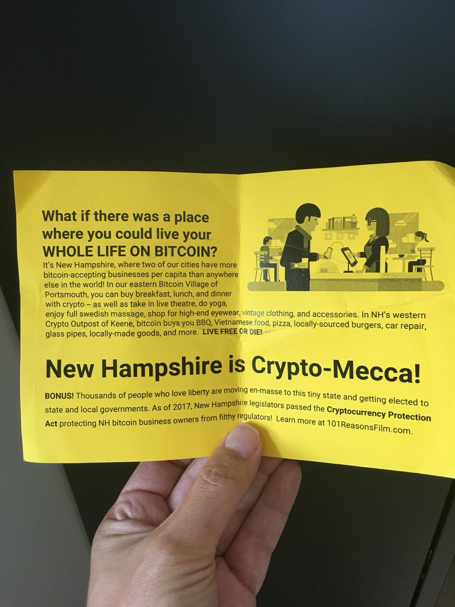 1bl33tcypher Pa Twitter Flyer Seen Downtown In Portsmouth New Hampshire Nh Is A Great Crypto State Zero State Income Tax Minimal Government Strong Crypto Community Thriving Startup