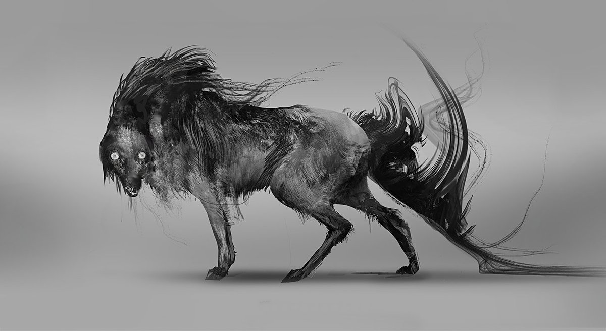 mkatanskaart's tweet photo. Quick concept design I made for fun. Carcharoth is a character from one of my favorite tales written by @JRRTolkien in The Silmarillion. #conceptart #creature #creaturedesign #carcharoth #tolkien #beren #luthien #morgoth #LordoftheRings #TheSilmarillion https://t.co/7jxaIqveLj