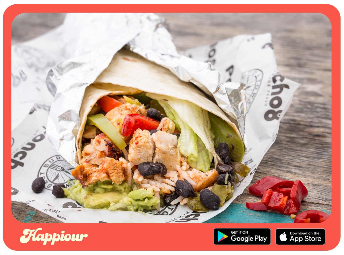 Enjoy 50% OFF any #Burrito <a href="/Ponchono8/">Poncho8</a> from 4pm #HappiMonday

👉bit.ly/PonchoHappi 👈