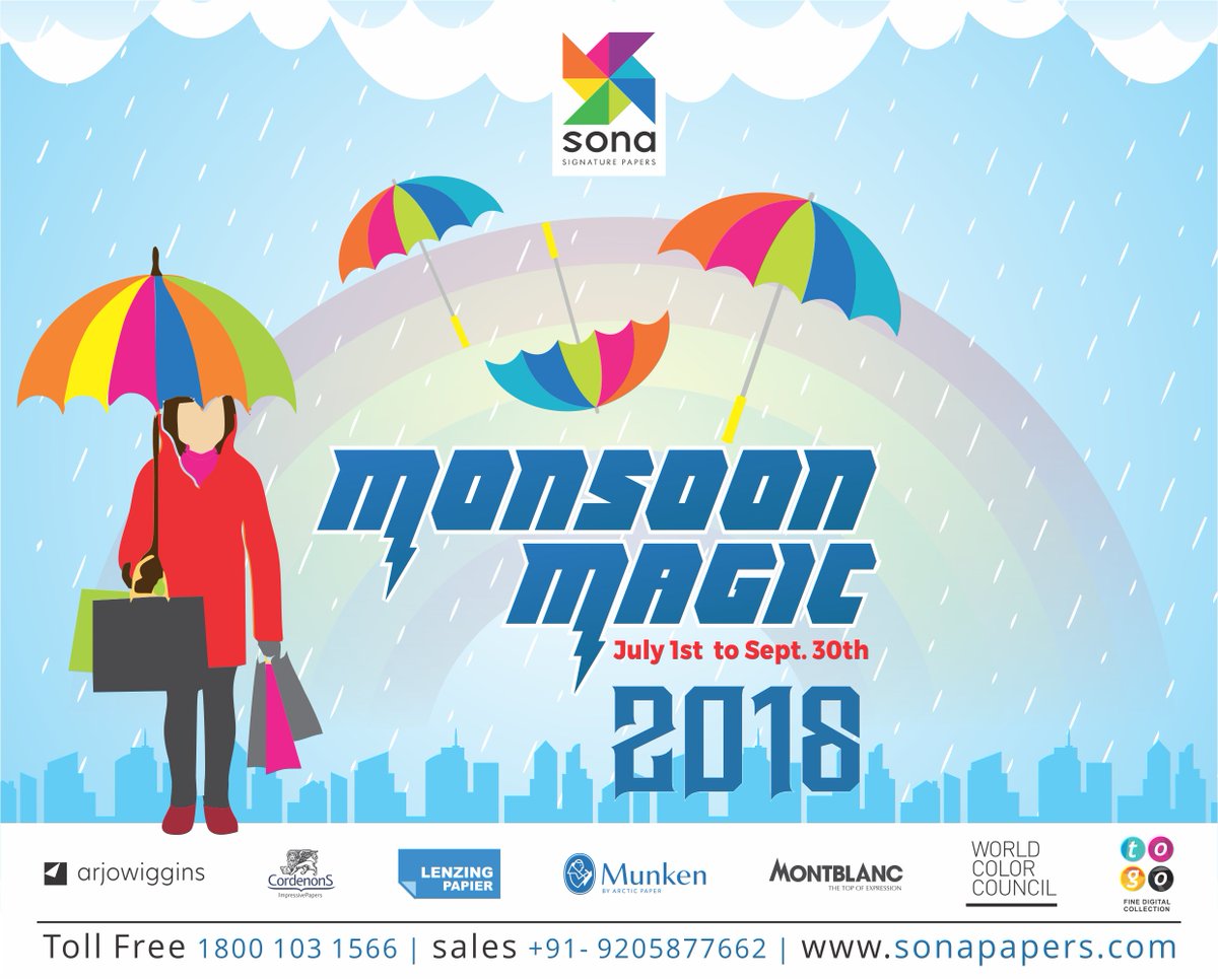 sonapapers's tweet photo. Monsoon Magic Bonanza 2018 : CONTEST IS ON
#monsoonmagic #printer #printing #digitalprinter #offsetprinter #sonapapers #finepaper #graphicdesigner #contestalert #contest #digitalpapers #monsooncontest https://t.co/gYX9jPTrI3