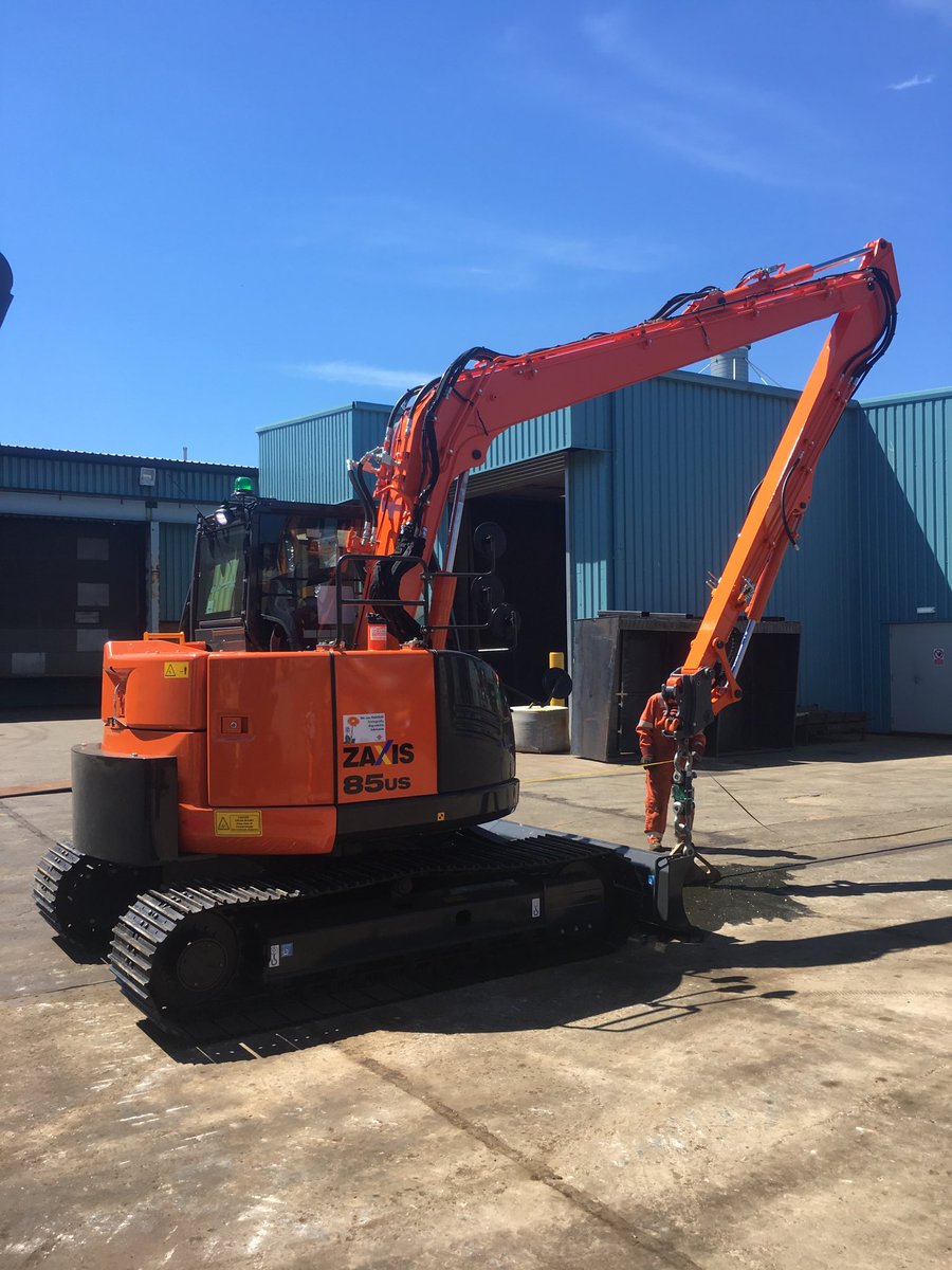 Must be dispatch time #Hitachi ZX85us being load tested before dispatch #Longreach