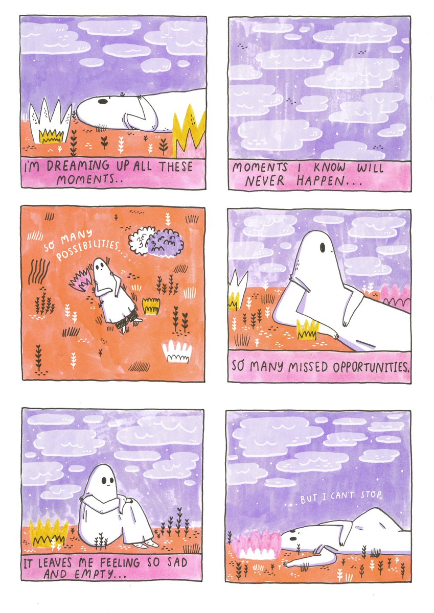 Thanks so much to Kate for the words for this comic, if you have something you'd like seen turned into a comic, you can email us at thesadghostclub@gmail.com - please be sure to put COMIC IDEAS as the subject so we don't lose it :)